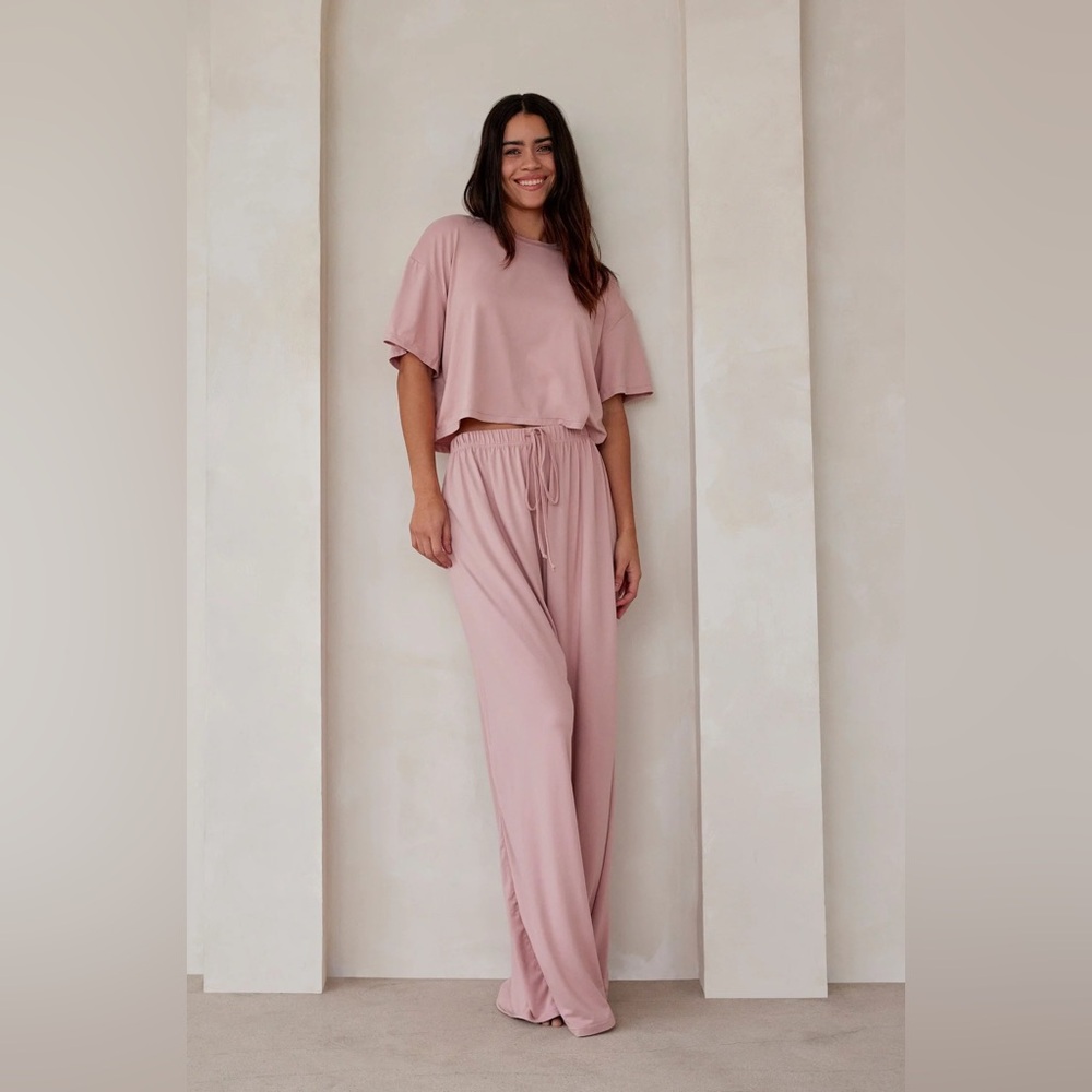 Bumpsuit Cloud Slim Pant in Dusty Rose small NWT